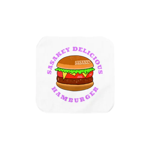 Burger『SASAKEY』 タオルハンカチ