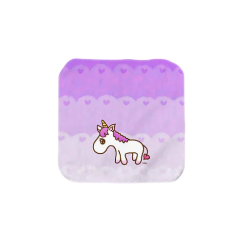 purple unicorn♡ タオルハンカチ