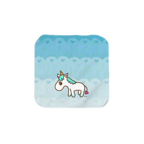 light blue unicorn♡ Towel Handkerchief