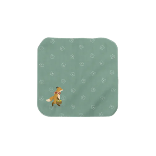 きつねさんの梨（花） Towel Handkerchief