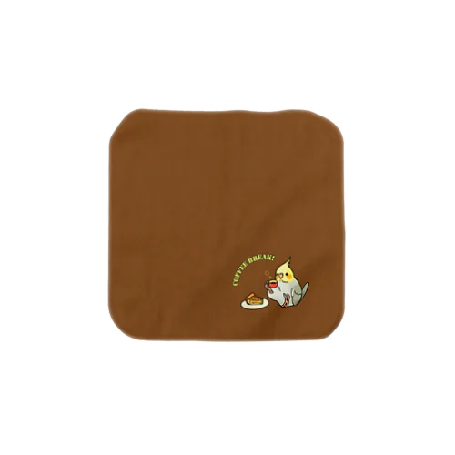 コーヒーブレイクオカメちゃん（ミルクコーヒーカラー） Towel Handkerchief
