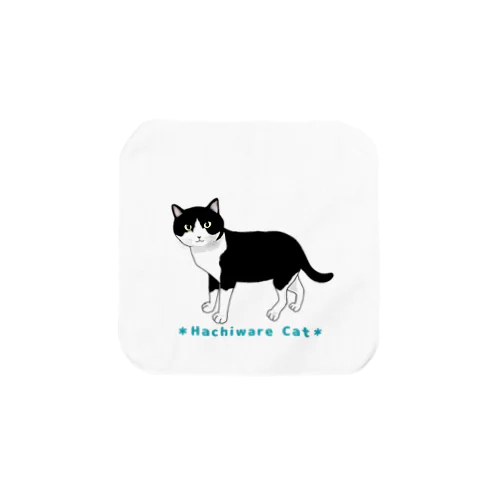 猫のいる暮らし（logo） タオルハンカチ