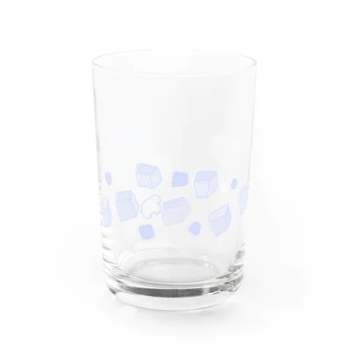 溶けない氷のグラスwith白くまくん Water Glass