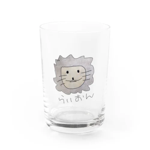 らいおん と おすぎさん Water Glass