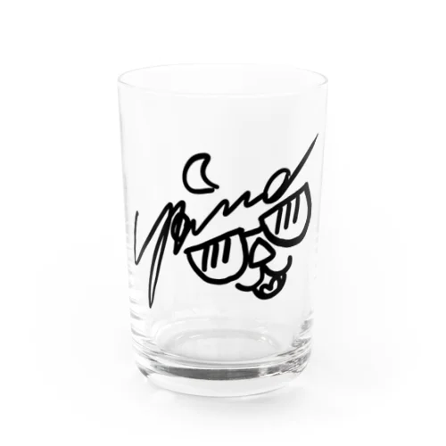 YSNサイン（黒文字） グラス