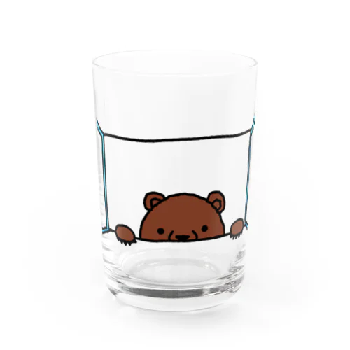 窓からみちゃうベア Water Glass