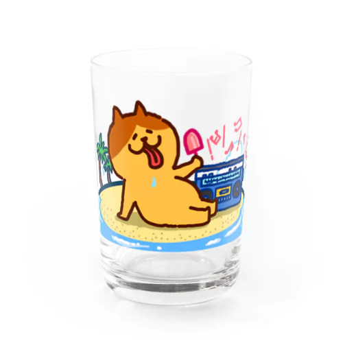 メタボ猫さんの夏休み グラス