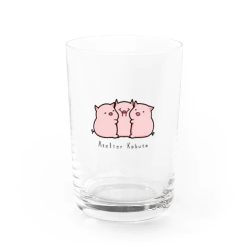 むぎゅっとこぶた Water Glass