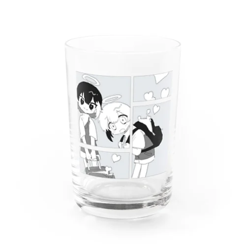 天使と旅に(モノクロ) Water Glass