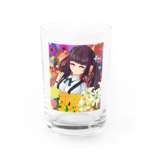 花の女の子 Water Glass