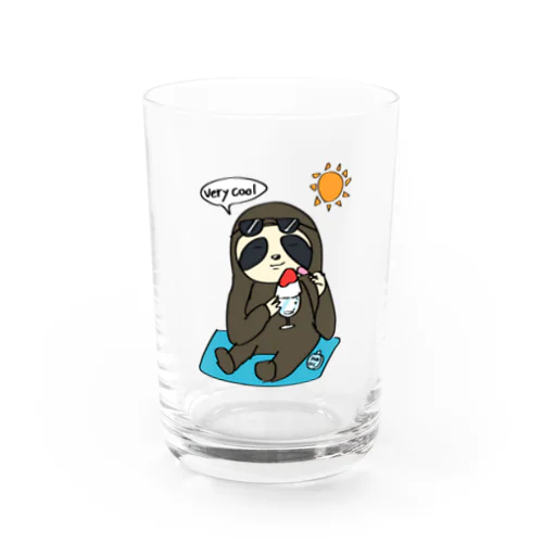 サマーバケーションなナマケモノさん Water Glass