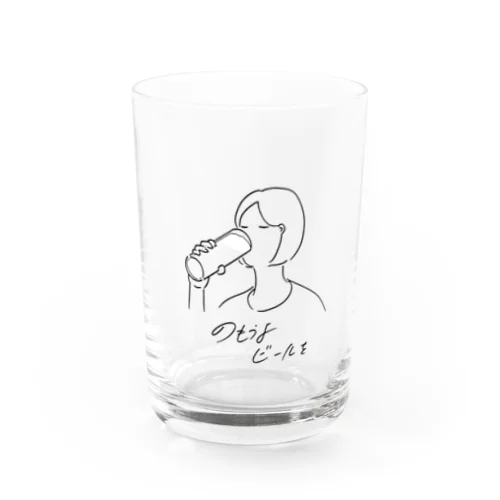 ビール好き女子さん Water Glass