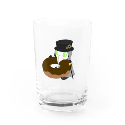 ドーナツもぐもぐペスト君 Water Glass