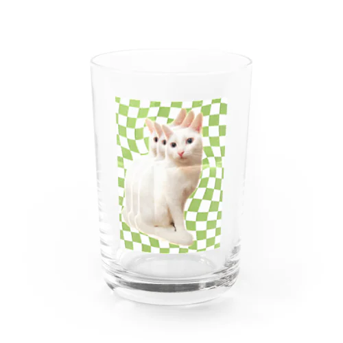 retrogreenback white cat グラス