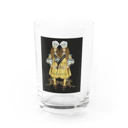 forestis vintage girls Water Glass