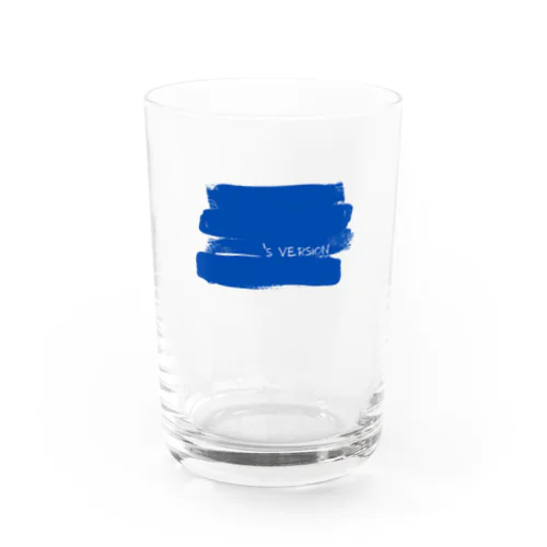 My Original Version - colored BLUE Water Glass