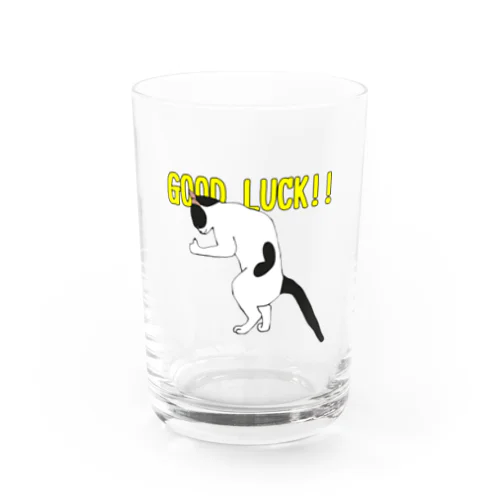 グッドラックな猫 Water Glass