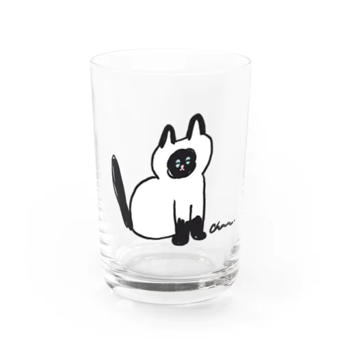 シャムねこちゃん Water Glass