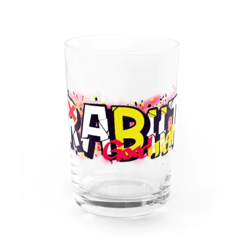 登録者200人記念！rabiitロゴ Water Glass