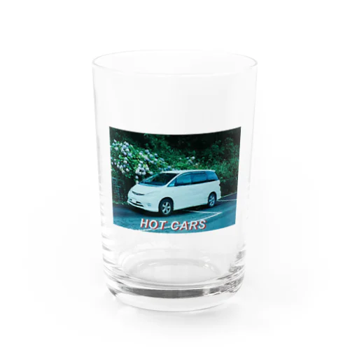 「HOT CARS」car number1 Water Glass
