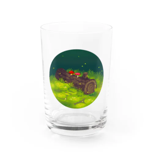 On a fallen tree🌲🍄🍄 Water Glass