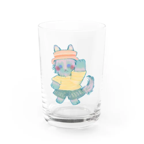 オオカミのウルフル Water Glass