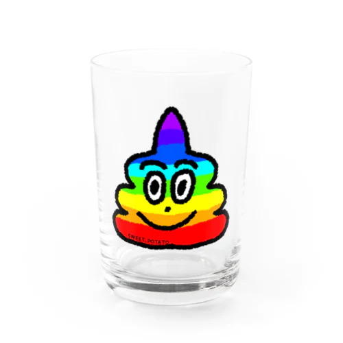 にじいろうんちグラス Water Glass