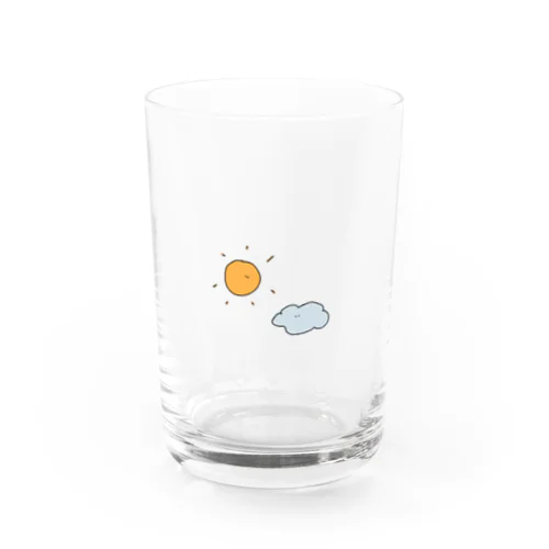 くもりのちはれ Water Glass