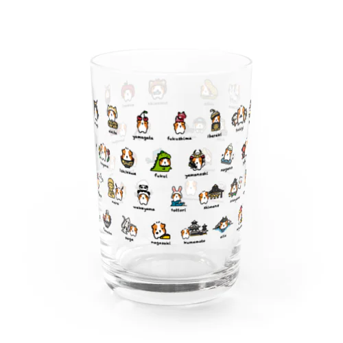 ４７都道府県モルモット Water Glass