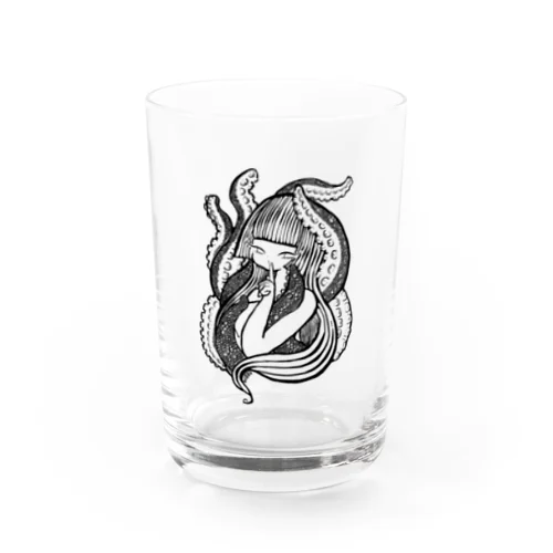 蛸娘ちゃんグッズ●黒線● Water Glass