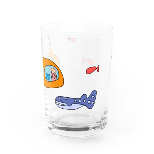 海の中のおちりたち Water Glass