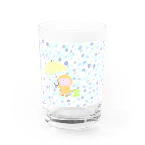 こぶたとカエルさんと雨 Water Glass