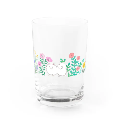 おさんぽスピッツ Water Glass