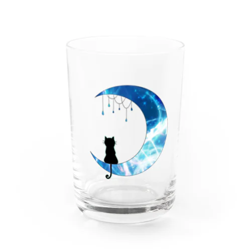 ネコの月 Water Glass