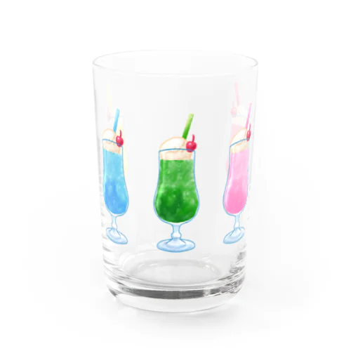 カラフルクリームソーダ Water Glass