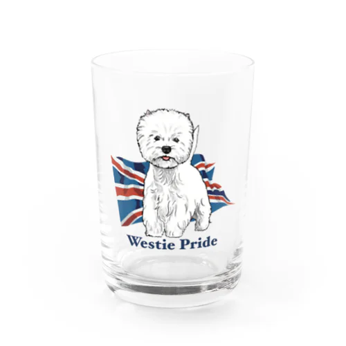 Westie Pride  Water Glass