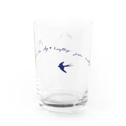 ツバメ swallows Water Glass