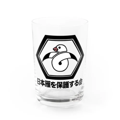 ハクガン家紋（寄付付き） Water Glass