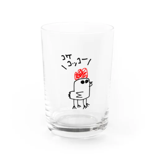 ニワトリの妖精さん Water Glass