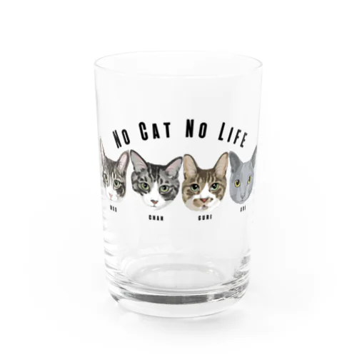 moo& chah & guri & ari  Water Glass