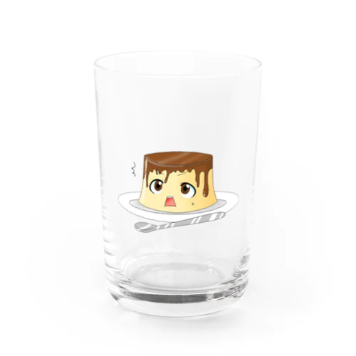 プリンだけど食べちゃうの！？？ Water Glass