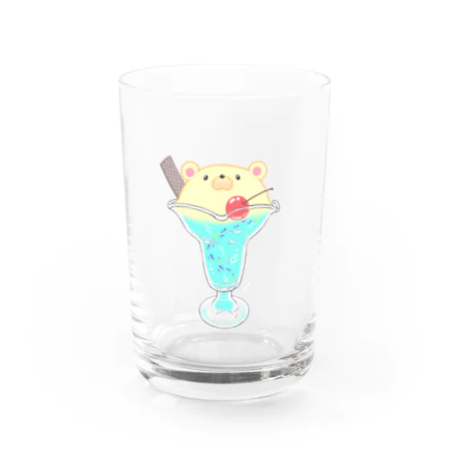 しろくまクリームソーダ Water Glass