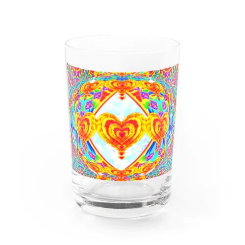 🌈🌟恋人達の祝杯💕🥂ゴールデンハート🌈🌟 Water Glass