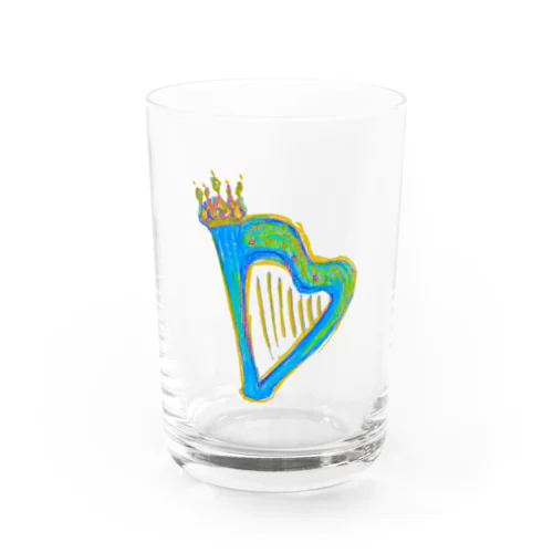 王冠キラキラハープ Water Glass