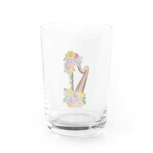 お花いっぱいハープ Water Glass