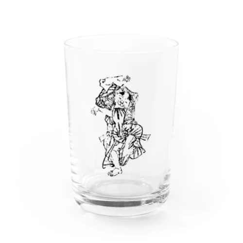 楽しく踊る幇間猫 Water Glass