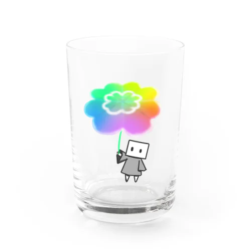 クローバーとハコの助 Water Glass