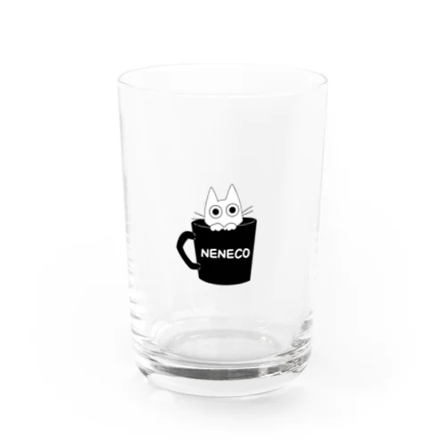 ネネコ・イン・カップ（白猫） Water Glass