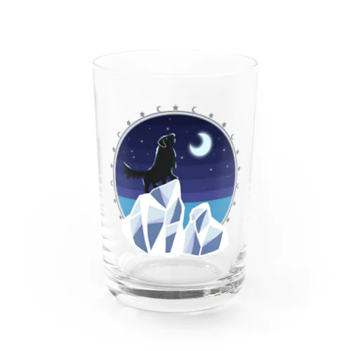 フラットコーテッドレトリバー×クール Water Glass