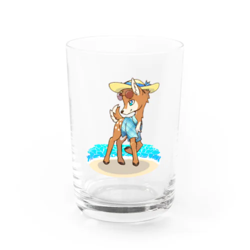 夏の小鹿ちゃん Water Glass